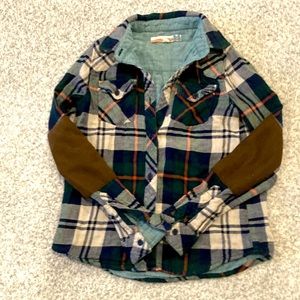 Vintage Havana Plaid Collared Shirt